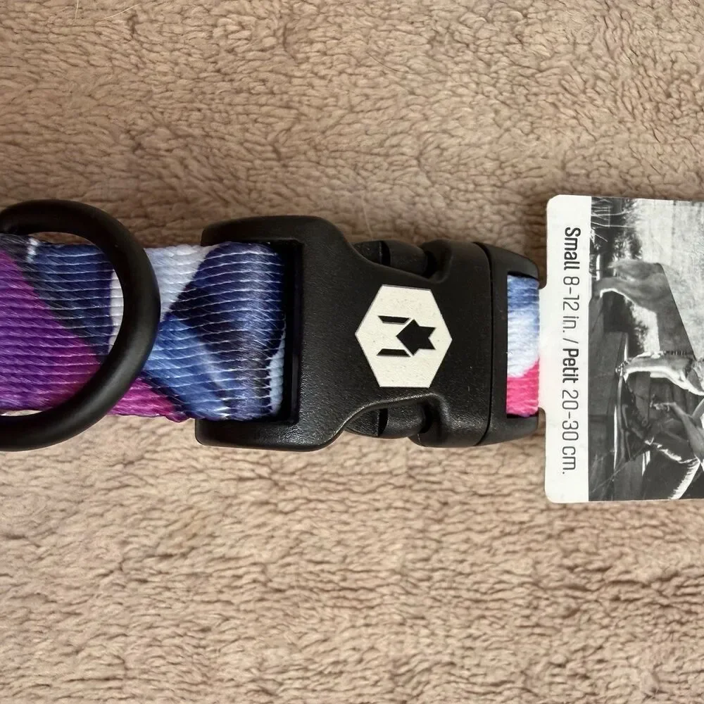 Wolfgang Venture Dog Collar Size Small 8-12 Inches Purple Pink NWT